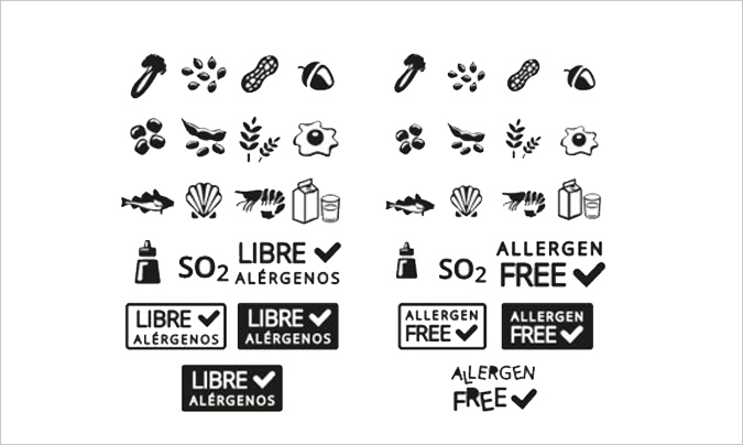 Iconografía sobre alérgenos de la firma AllergenType. ©www.allergentype.com.