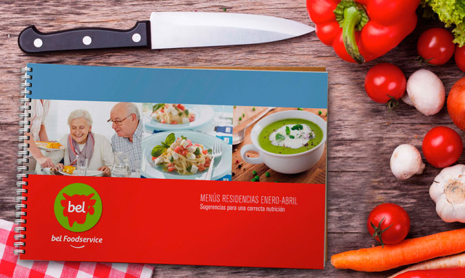 Bel Foodservice pone a disposición de sus clientes los ‘Libros de menús para residencias’