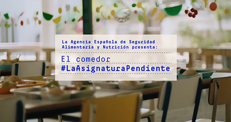 Aesan presenta la campaña ‘El comedor escolar #LaAsignaturaPendiente’